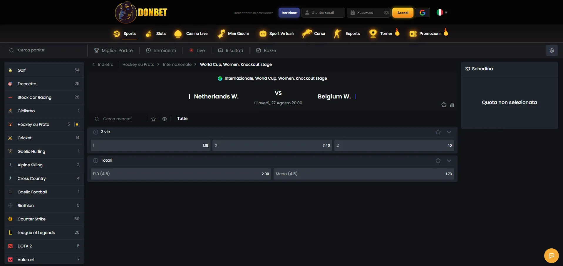 E poi: mercati di Donbet casino