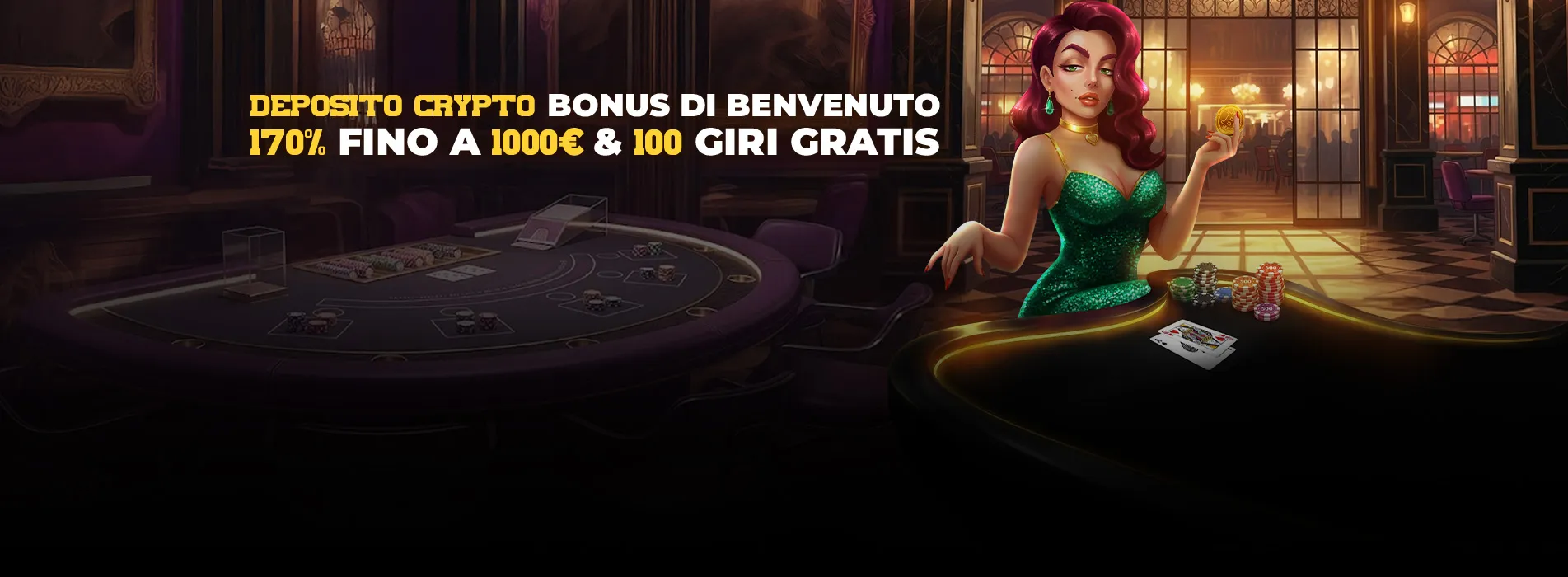 Bonus crypto Donbet casino 170% fino a 1.000 € e 100 giri gratis